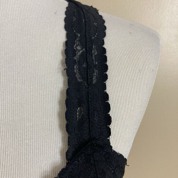 Intimately Free People Bralette Black Sheer Floral Lace Pull Over Sexy - Picture 12 of 12